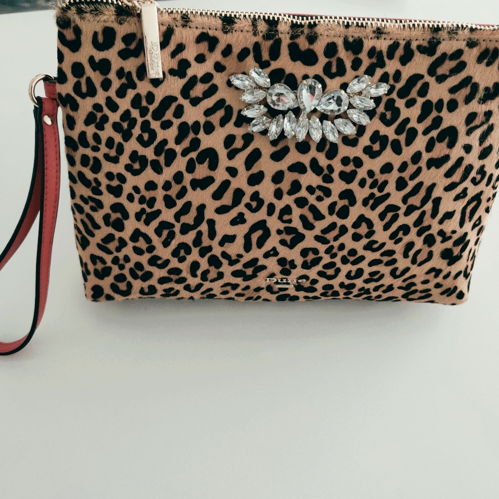 ♥️ 🆕Dune London  Calf hair Leather Wrist Bag